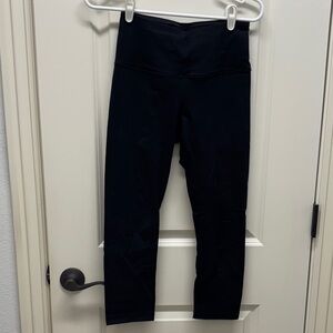 90 Degree By Reflex Cropped Black Leggings